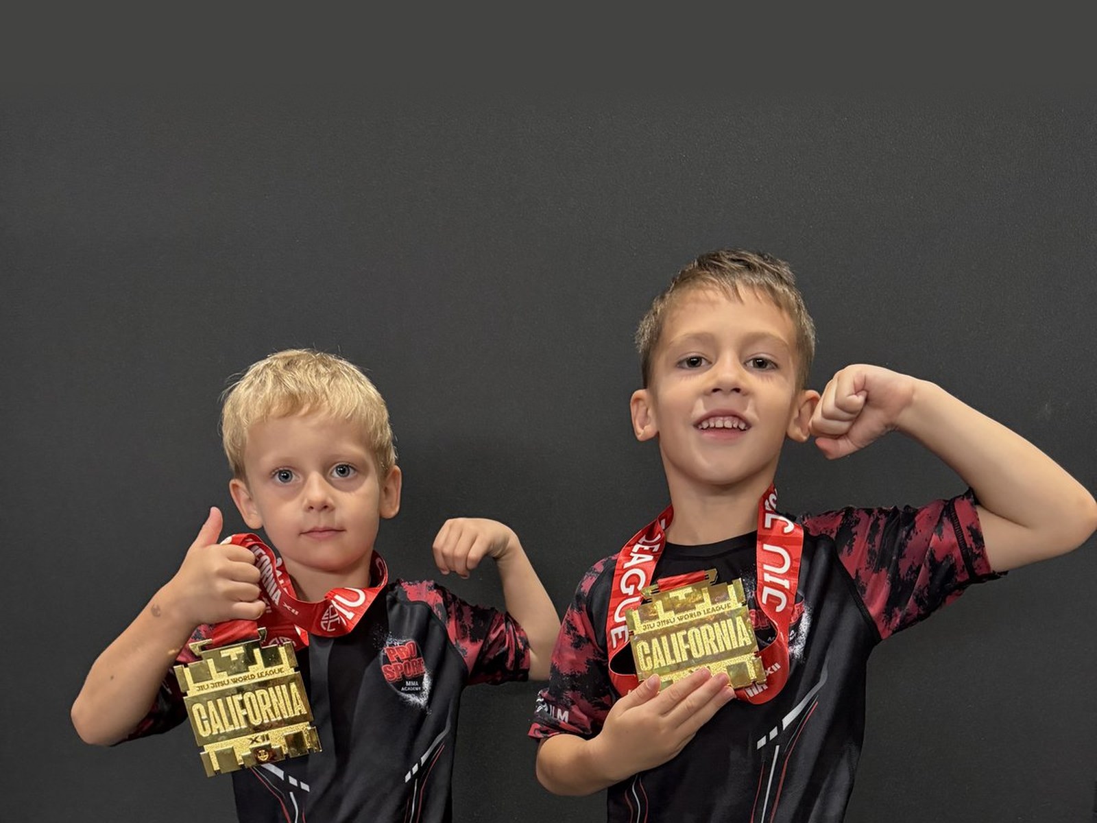 Young gold medalists from Pro Sport MMA Academy