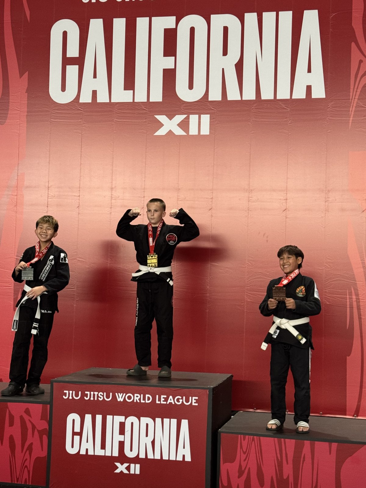 Podium at Jiu Jitsu World League California XII